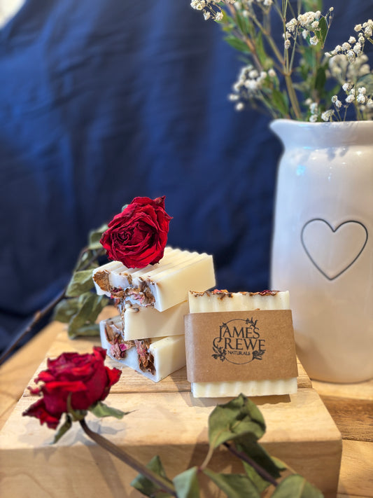 Frankincense and Rose petal Tallow Soap